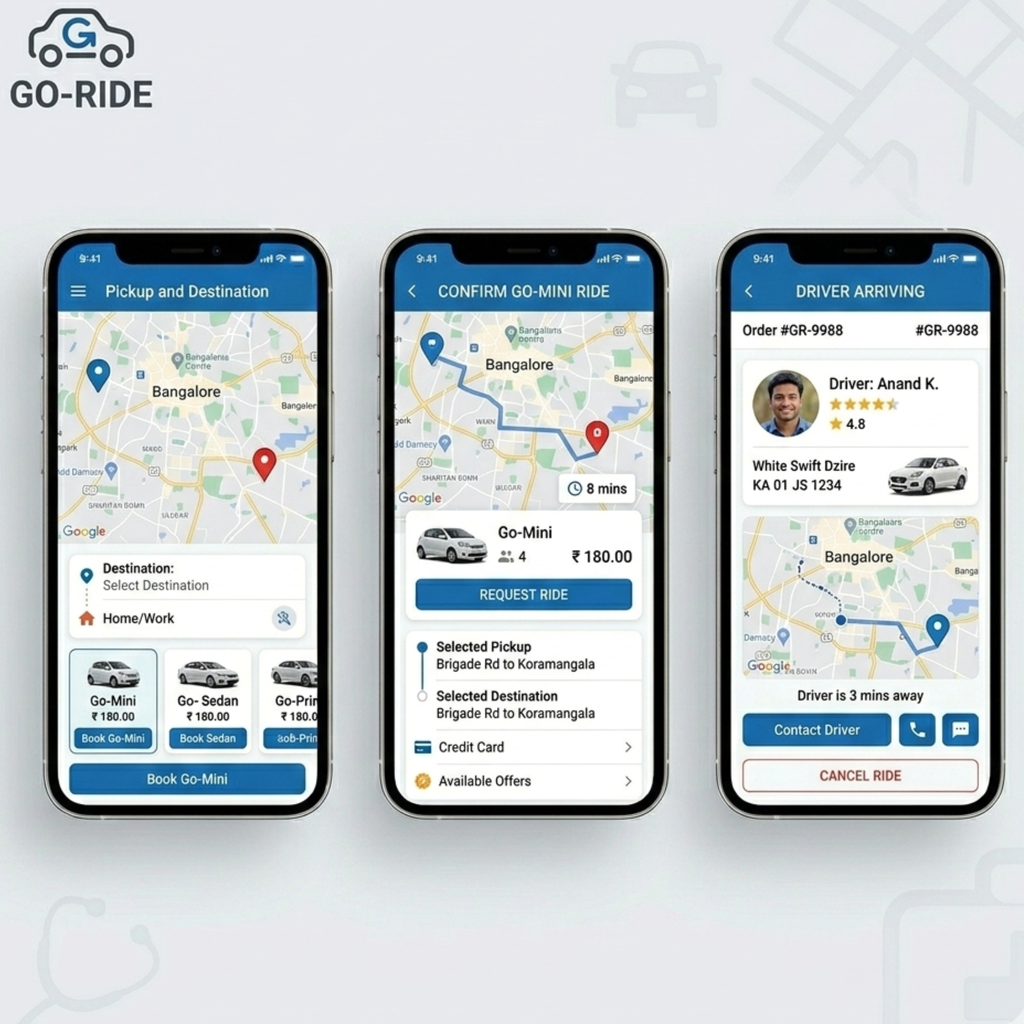 Taxi Booking App (Like Uber)