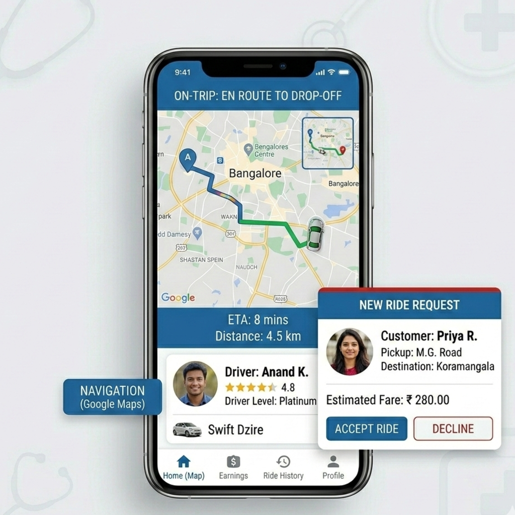 Taxi Booking App (Like Uber)