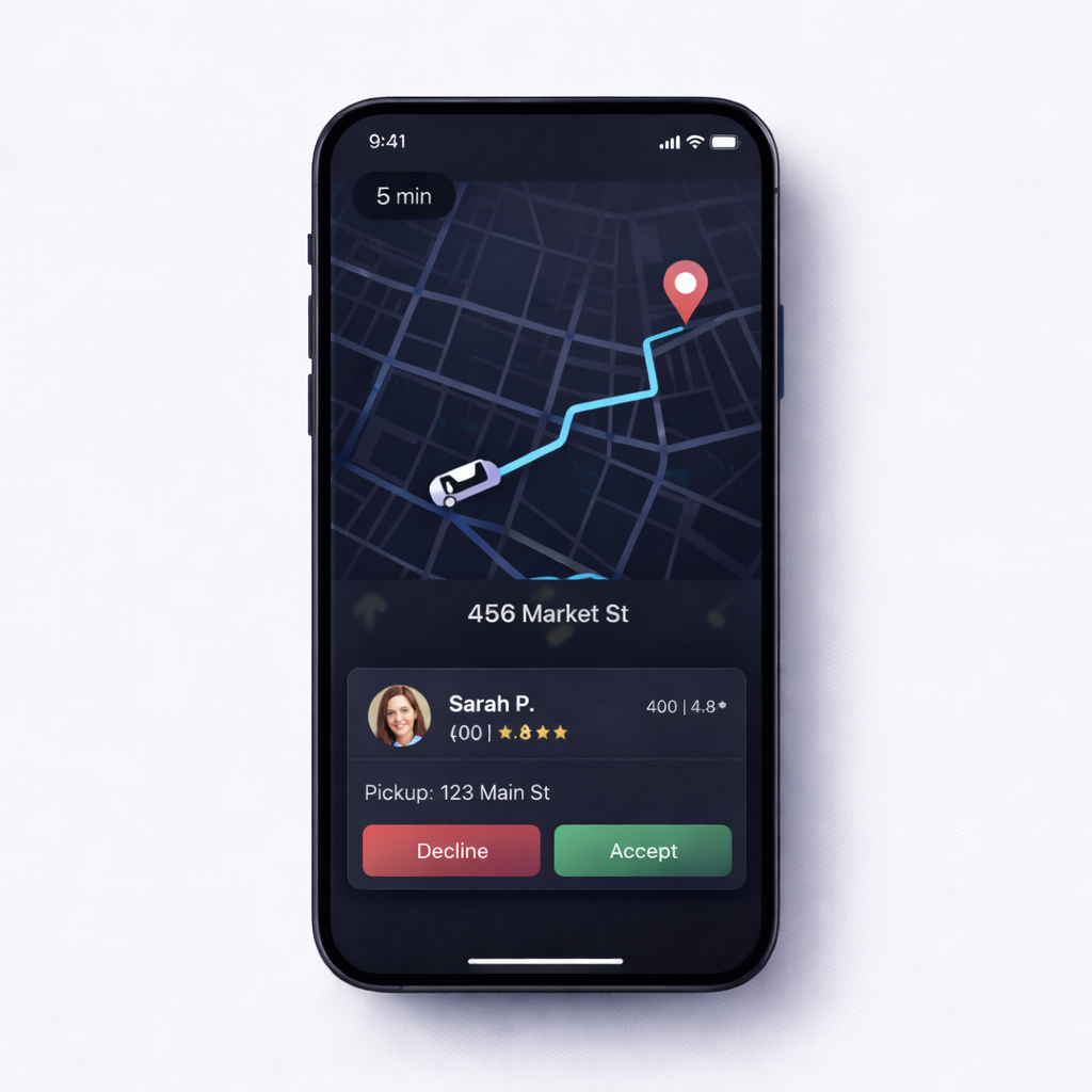 Taxi Booking App (Like Uber)